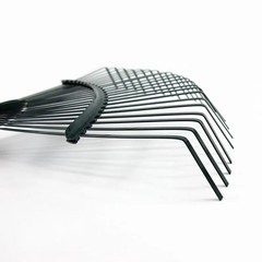22 Teeth Heavy Duty Steel Metal Rake for Head High Carbon Steel Lawn Leaves