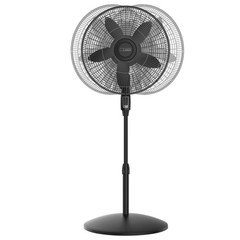 Lasko Cyclone Max 18″ Oscillating Pedestal Fan Remote 4-Speed Black S18605