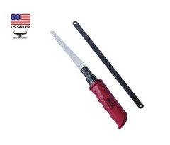 2-in-1 Multi Jab Saw Comfort Grip Handle Fits Reciprocating & Hacksaw Blades