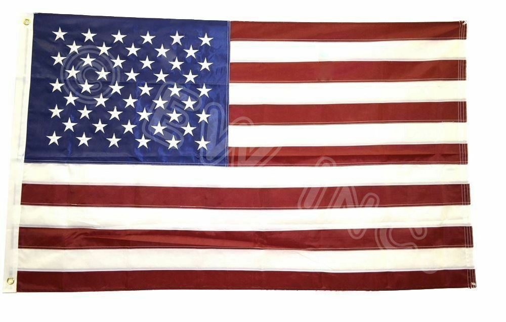 4’x6′ ft American Flag Sewn Stripes Embroidered Stars Brass Grommets USA US U.S.