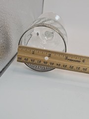 Six Vtg Versace Style Wine Glass Goblet Silver Greek Key Design 6.75 In Art Deco