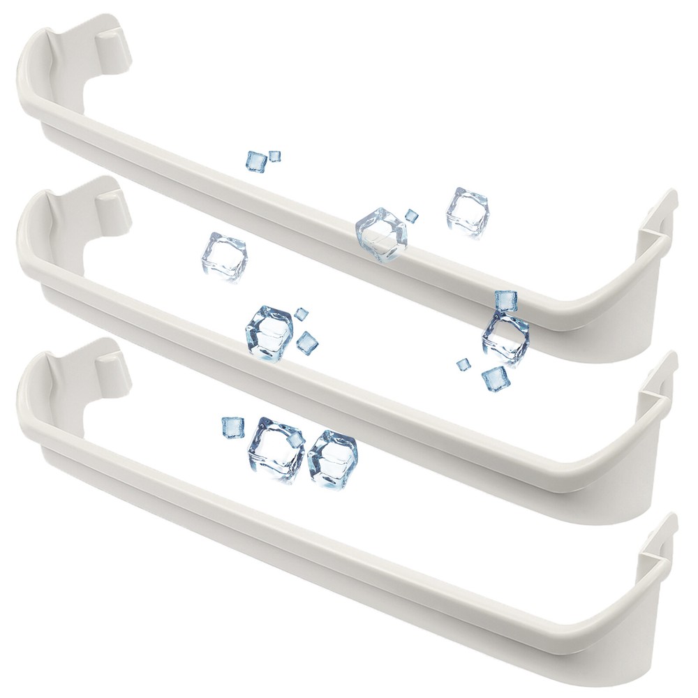 3Pcs Door Rack Shelf Retainer Bar For Frigidaire Kenmore 240534701