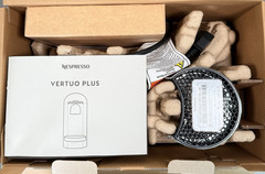 Nespresso VertuoPlus Deluxe Coffee and Espresso Machine, De’Longhi, 37 Oz, Black
