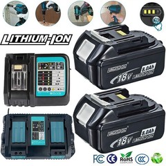 2x 18V Genuine BL1860B Battery Charger For Makita LXT Li-Ion 8.0Ah BL1830 1850