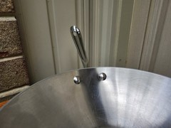 Vtg All-Clad Masterchef MC2 Stainless Aluminum 10″ Wok Skillet 2 Handle Fry Pan
