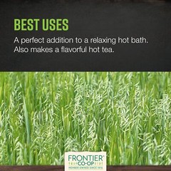 Frontier Co op Organic Oatstraw Green Tops Bulk 16 Ounce Caffeine Free Tea