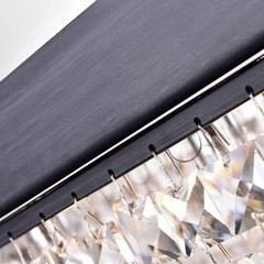 GREENVILLE SIGNATURE Torrione 5-Light Black Chandelier w/ Crystal Accents