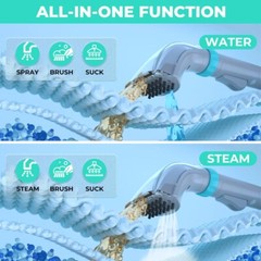 HAUSHOF Steam Portable Carpet and Upholstery Cleaner Deep Couch Cleaner Machine
