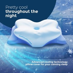 Derila Ergo Pillowcase – Cervical Neck Pillow Memory Foam Pillow Case (1 count)