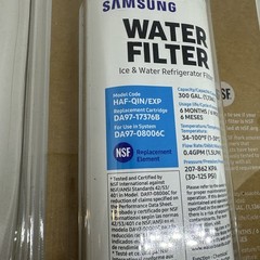 New Unopened Samsung HAF-QINS/EXP Fridge Freezer Refrigerator Water Filter White