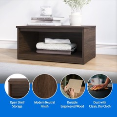Mainstays Ardent Open Shelf Modular Storage System, Walnut