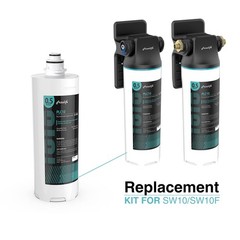Frizzlife SW10-HF Replacement Housing Kit with PLC10 Filter Cartridge Inside – f