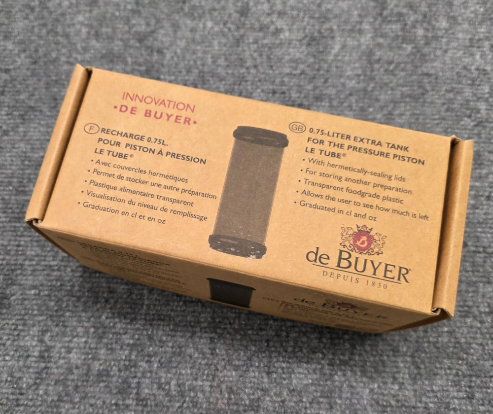 de Buyer Le Tube Extra Replacement Tank Cylinder for the Pressure Piston – NEW