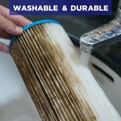 12 Pack 5/20/50 Micron 20″x4.5″ Big Blue Washable Pleated Sediment Water Filter