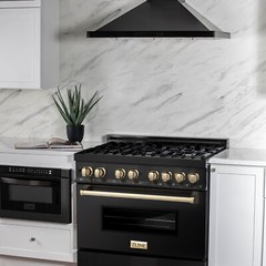 ZLINE 36″ 4.6 cu. ft. Dual Fuel Range Gas Stove Electric Oven GOLD RABZ-36-G OB