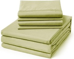 4/6 Piece Soft Microfiber Sheet Set Deep Pocket Bedding Easy Care – ClevaHome