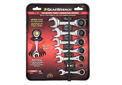 GearWrench 7 Pc. Stubby Combination Ratcheting Wrench Set SAE or METRIC