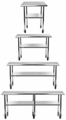Stainless Steel Work Table With Wheels ()
