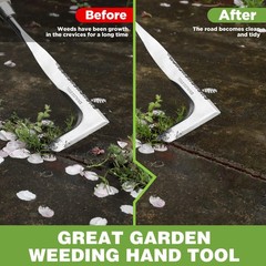 WORKPRO Crack Weeder Crevice Weeding Tool Stainless Steel Manual Weeder L Shaped