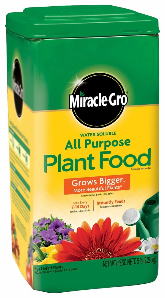 Miracle-Gro Water Soluble All Purpose Plant Food – 5 lb – For All Plant Types