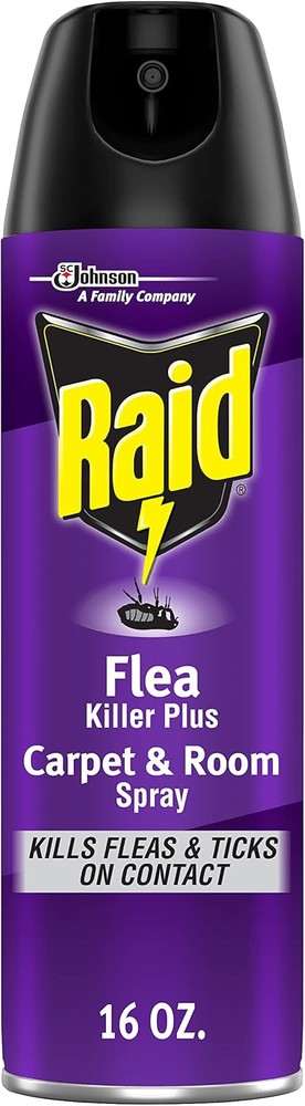 Raid Flea Killer Carpet & Room Spray, Kills hatching 16 Ounce (Pack of 1)