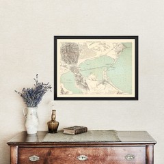 Old Map of Tunis 1888 – Vintage Tunisia Art Wall Decor Print