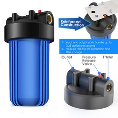 10 Inch Big Blue 10″ x 4.5″ Whole House Water Filter Housing Filtration System