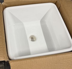 Porcher Equility Bathroom Sink Ceramic White 15110-00.001