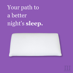 Purple Harmony Pillow – The Greatest Ever – Standard Size, Low / Medium / Tall