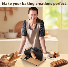 Manual Bread Slicer with Hand Crank Classic Home Bread Slicer for Homemade Sour