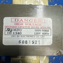 GE Microwave Transformer DB-1340 (Money Back Guarantee)