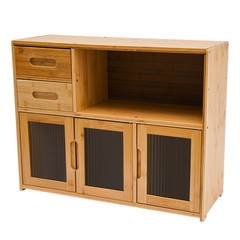 Home Wood Storage Cabinet Kitchen Storage Cabinet Floor Mount Pantry Cabinet