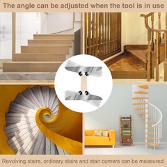 Durable Stair Measuring Tool Set with Level, Pencil & Precision Ruler Included
