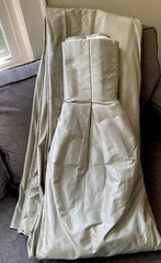 Lovely ETHAN ALLEN Silk & Cotton Sage Green ( Mineral) Lined Drape Panel 48X98