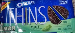 OREO Thins Mint Chocolate 11.78 oz Free Shipping