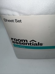 Full Size Easy Care Sheet Set – White – Room Essentials New