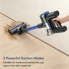 Cordless Vacuum Cleaner 30KPa 45min Runtime Stick 1.5L for Pet Hair Carpet Clean