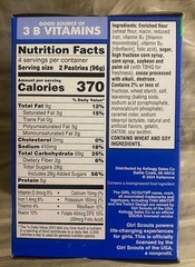 NEW KELLOGG’S GIRL SCOUTS FROSTED THIN MINTS POP TARTS 8 TOASTER PASTRIES