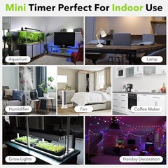 1-10 Pack Indoor 24-Hour Mechanical Outlet Timer Plug Indoor 2 or 3 Prong