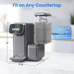 Hydrofast C100 Countertop Reverse Osmosis Water Filter System,6 Stage Filtration