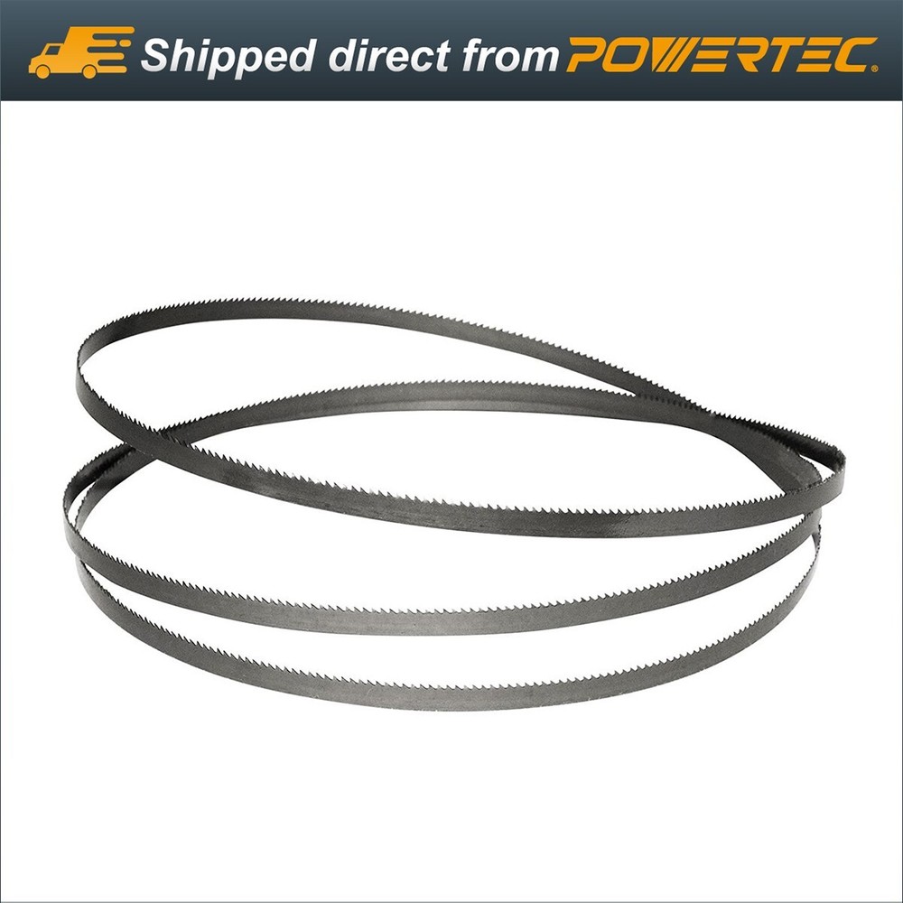 POWERTEC Band Saw Blade 62″ x 3/8″ x 10TPI High Carbon Steel (13134)