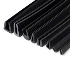 Rubber U Channel Edging Trim Seal Strip Profile Edge Protector Slot 0.5mm-60mm