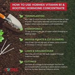 Hormex Vitamin B1 & Rooting Hormone Concentrate – Maximize Plant Growth & Health