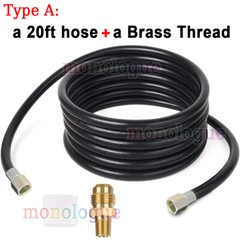 20FT Both 3/8″ Female Flare Propane Hose,3/8 Inch LP Gas Disconnect Fittings Kit