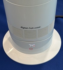 Dyson AM09 Hot + Cool Jet Focus Fan Heater With Remote White Silver Tested