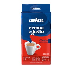 (2 pack) Lavazza Crema e Gusto Ground Coffee, Medium Roast, Arabica and Robusta