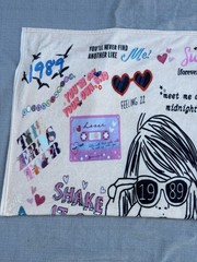 Taylor Swift Eras Tour Fleece Lightweight Throw Blanket 41” X 52”