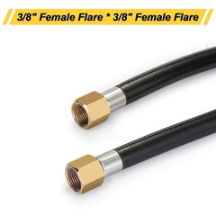 20FT High Pressure Propane Hose with Both 3/8 Inch Female Flare and Pipe Fitting