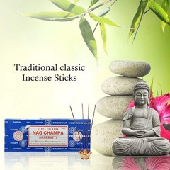 Satya Sai Baba Nag Champa Agarbatti Pack of 2 Incense Sticks Boxes 250gms Each