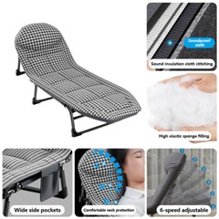 Adults Folding Sleeping Cot Guest Bed Heavy Duty Portable Cots Camping + Blanket